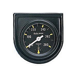 1-1/2" датчик температура воды, 130- 280`F, MECH AUTO METER #2352 Water Temperature Individual Console