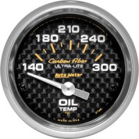 2" датчик температуры масла, 140-300`F, SSE, CARBON FIBER AUTO METER #4748