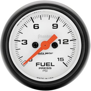 2" датчик давления топлива, 0-15 PSI, FSE, W/O PEAK &amp; VALLEY AUTO METER #5761 Fuel Pressure
