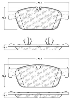 105.16360 Тормозные колодки Posi-Quiet Ceramic MERCEDES-BENZ перед 