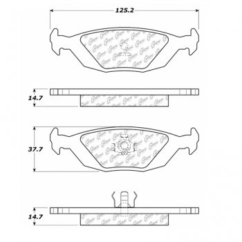 106.03220 Тормозные колодки PosiQuiet Extended Wear SAAB 