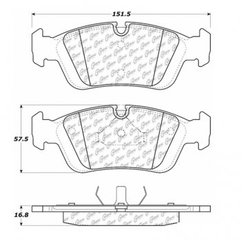 106.05580 Тормозные колодки PosiQuiet Extended Wear BMW 
