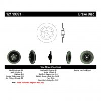 121.99093 Тормозные диски Premium RENAULT зад