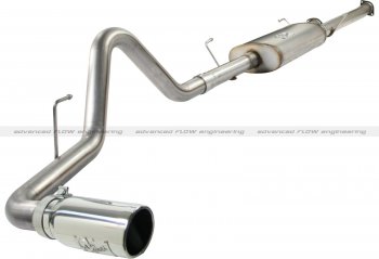 49-46008 Afe Power Выхлопная система Cat-Back Toyota Tundra 10-14 5.7L 145.7WB (насадка хром) 