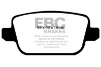 DP91933 EBC Brakes Orangestuff Тормозные колодки зад FORD Focus (Mk2)