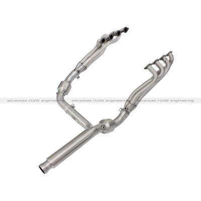 48-44006-YC Коллектора c Y-pipe Twisted Steel - с кат. CHEVROLET Silverado / Sierra 1500 09-13 V8-4.8/5.3L w/ Cats, Long Tube 