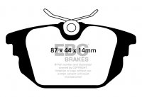 DP31214C EBC Brakes Redstuff Тормозные колодки зад. ALFA ROMEO 155, GTV; FIAT Coupe