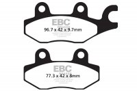 FA165/2TT EBC BRAKES Organic тормозные колодки  BOMBARDIER Rally; HYOSUNG XRX; MZ/MUZ VRT; SUZUKI DR; YAMAHA XTZ