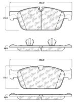 105.16361 Тормозные колодки Posi-Quiet Ceramic MERCEDES-BENZ перед