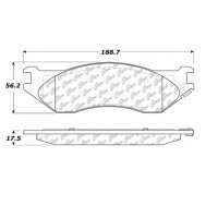 104.08970 Тормозные колодки Posi-Quiet Metallic DODGE