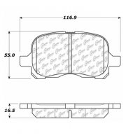 105.07410 Тормозные колодки Posi-Quiet Ceramic TOYOTA
