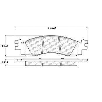 105.11580 Тормозные колодки Posi-Quiet Ceramic FORD 