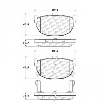 106.03230 Тормозные колодки PosiQuiet Extended Wear HYUNDAI ; HYUNDAI/ELANTRA; HYUNDAI/TIBURON