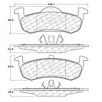 106.12790 Тормозные колодки PosiQuiet Extended Wear FORD, LINCOLN зад.