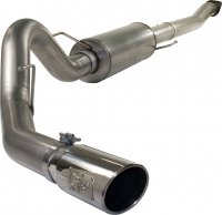 49-43041-P Afe Power Выхлопная система Cat-Back 4.0" Ford F-150 11-14 V6-3.5L (tt)(насадка хром)