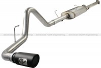 49-46008-B Afe Power Выхлопная система Cat-Back Toyota Tundra 10-14 5.7L 145.7WB (насадка черная)