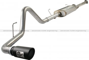 49-46008-B Afe Power Выхлопная система Cat-Back Toyota Tundra 10-14 5.7L 145.7WB (насадка черная) 
