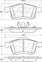 308.17210  StopTech Street Тормозные колодки Fiat, Ram