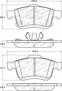 308.17210  StopTech Street Тормозные колодки Fiat, Ram Передние