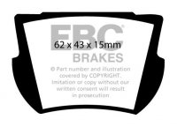 DPX2145 EBC Brakes Ultimax2 тормозные колодки перед AUSTIN HEALEY Sprite; BERKELEY Bandit; INNOCENTI 950 Sport; TURNER Mark 2, зад DIVA GT B-Type, GT D-Type, Valkyr; LOTUS Elan, Elan 2+2