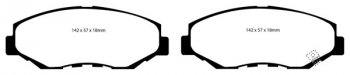 DP31655C EBC Brakes Тормозные колодки HONDA Accord HONDA 2.2 2003 and up, HONDA Accord Sedan 2003 and up, HONDA Accord Sedan 2005