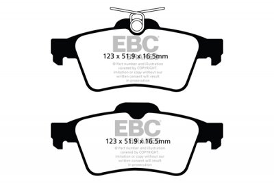 DPX2121 EBC Brakes Ultimax2 Тормозные колодки зад PEUGEOT 508, 508 RXH выпуска 2011 — 2018 года