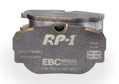 DP8779RP1 EBC Brakes Racing's RP-1™ Тормозные колодки перед BMW 3 (E30), 3 X (4WD) (E30), Z1; SAAB 900, 9000 Ширина 123мм, Высота 44мм, Толщина 17мм