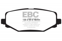 DP1889  EBC Brakes Ultimax2 Тормозные колодки зад. CHRYSLER Grand Voyager