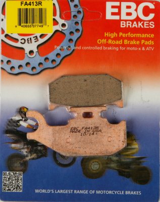 FA413R EBC BRAKES Organic тормозные колодки  SUZUKI LT-A, LT-F 2005-2012 года выпуска