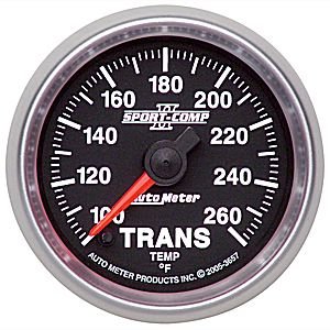 2-1/16" температура трансмиссии, 100- 260`F, FSE AUTO METER #3657 Trans Temperature