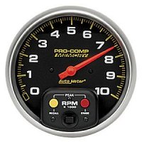 5" тахометр, 10,000 RPM, IN- DASH, W/MEM, STD, ELEC AUTO METER #6801