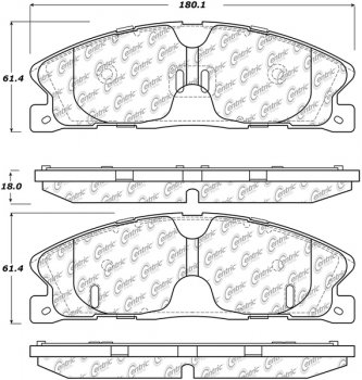 106.16111 Тормозные колодки PosiQuiet Extended Wear FORD, LINCOLN перед 