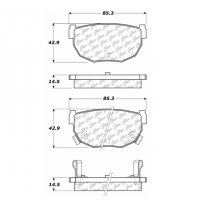 105.02720 Тормозные колодки Posi-Quiet Ceramic NISSAN