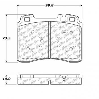 106.05611 Тормозные колодки PosiQuiet Extended Wear MERCEDES-BENZ 