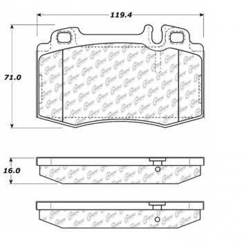 106.08470 Тормозные колодки PosiQuiet Extended Wear MASERATI, MERCEDES-BENZ 
