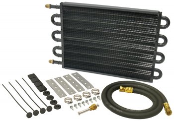 13304 DERALE Радиатор серии 7000 выход/вход с боку 18" 8 комплект для трансмиссии -6AN Inlets 