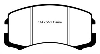 DP41678R EBC Brakes Yellowstuff Тормозные колодки MITSUBISHI Lancer MITSUBISHI Lancer 2.0 ES 2002 and up; MITSUBISHI Lancer 2.0 LS| OZ Rally 2002 and up