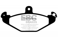 DP5885 EBC Brakes Bluestuff NDX Тормозные колодки зад CITROEN C2; FORD Anglia, B-Max, Capri, Galaxy, Orion, Telstar, Windstar; HYUNDAI Coupe; LOTUS Esprit; RENAULT Safrane