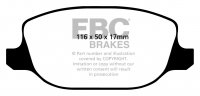 DP21425 EBC Brakes Greenstuff тормозные колодки зад ALFA ROMEO 159, Brera, Spider; LANCIA Delta