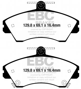 DPX2347 EBC Brakes Ultimax2 Тормозные колодки перед  CHERY Tiggo выпуска 2006-2010 года