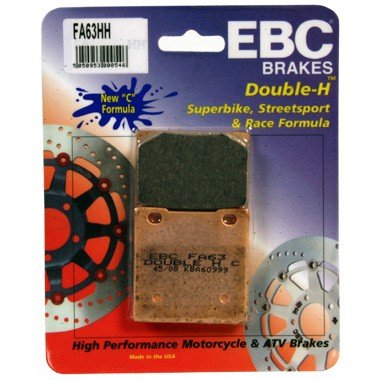 FA067HH EBC BRAKES Double-H™ тормозные колодки AEON, ALFER, APACHE, APRILIA, BAROSSA, CAGIVA, DERBI, DINLI, EXPLORER, GOES, HUSABERG, HYOSUNG, KAWASAKI, KRAM-IT (KRAMER), KTM, KYMCO, MAICO, OSSA, PHB, QUADZILLA, SUZUKI, SYM, TGB, YAMAHA 1980-2012 года выпуска