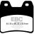 FA348HH EBC BRAKES Double-H™ тормозные колодки  YAMAHA FZ, XJ