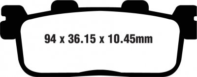 SFA607HH EBC BRAKES Double-H SCOOTER колодка KYMCO People, Xciting 