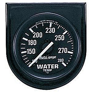 2" датчик температура воды, 100-280`F IN STEEL PANEL, BLACK AUTO METER #2333 Water Temperature Individual Console