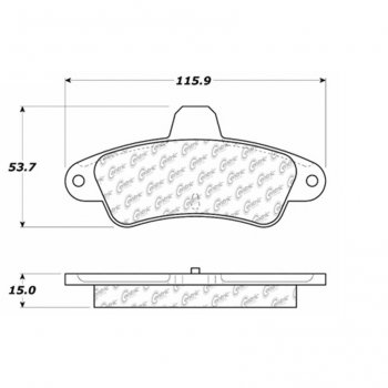 104.06610 Тормозные колодки Posi-Quiet Metallic MERCURY 