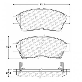 105.05620 Тормозные колодки Posi-Quiet Ceramic GEO, TOYOTA ; GEO/PRIZM; TOYOTA/CAMRY