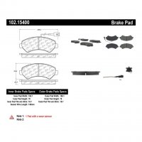 102.15400 Тормозные колодки C-TEK Metallic PEUGEOT перед