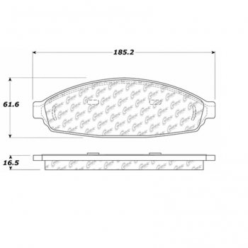 105.09310 Тормозные колодки Posi-Quiet Ceramic LINCOLN 