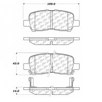 106.09990 Тормозные колодки PosiQuiet Extended Wear CHEVROLET