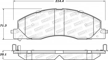 308.13990  StopTech Street Тормозные колодки Ram Передние
